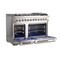 Forno Capriasca Titanium Professional 48In. Freestanding Dual Fuel Range FFSGS6187-48 - alternate 2